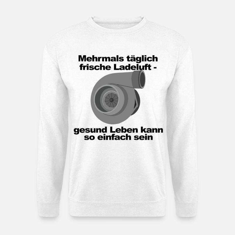 Gesund Leben Turbo Ladeluft - Unisex Pullover - Weiß
