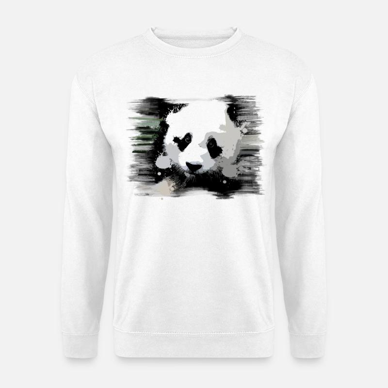 Panda - Unisex Pullover - Weiß