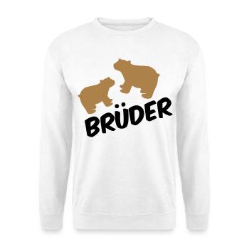 frères - Sweat-shirt Unisexe - blanc - Devant
