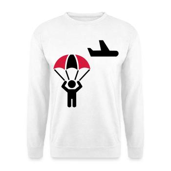 parachutist - Unisex Sweatshirt - white - Front