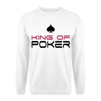 poker - Sweat-shirt Unisexe - blanc - Devant