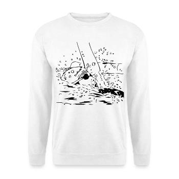 Swimmer - Unisex Sweatshirt - white - Front