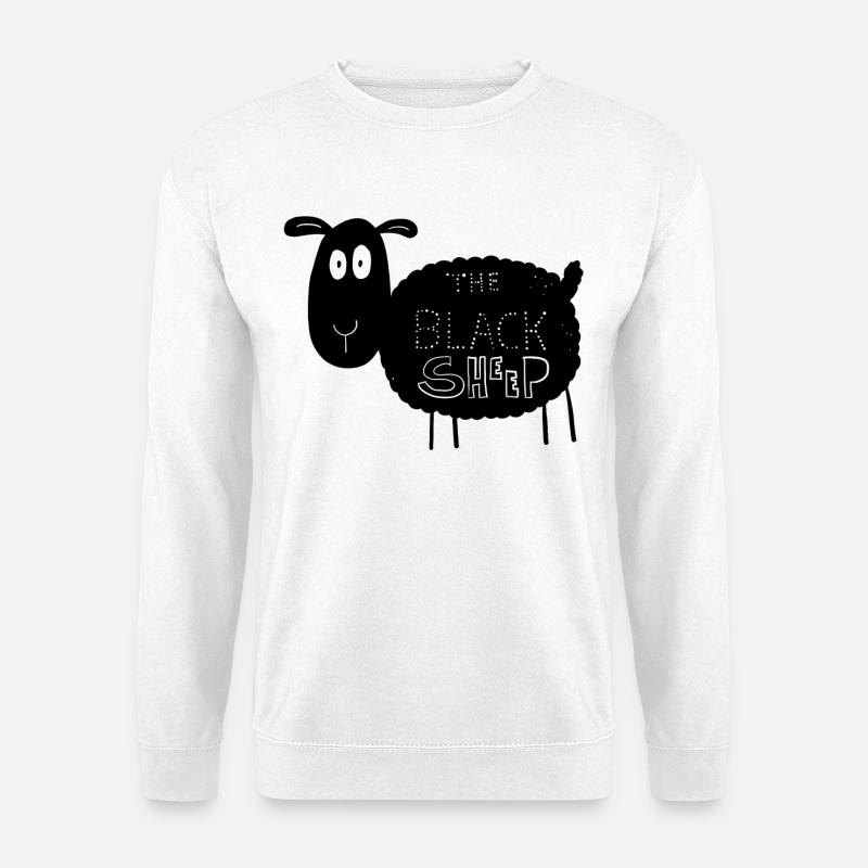 The Black Sheep I Das Schwarze Schaf Geschenk - Unisex Pullover - Weiß