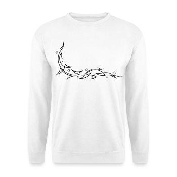 Tribal mit Sternen - Unisex Pullover - Weiß - Vorne