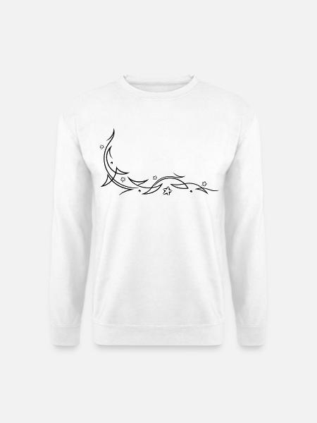 Tribal mit Sternen - Unisex Pullover - Weiß