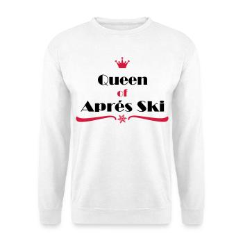 queen of apres ski - Unisex Pullover - Weiß - Vorne
