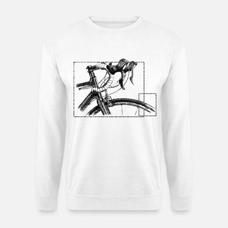 Rennrad - Unisex Pullover - Weiß