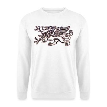Rostock's griffin in 3D - Unisex Sweatshirt - white - Front