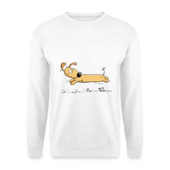 Dackel Mom Hundemotiv I Hundemama Teckel Frauchen - Unisex Pullover - Weiß - Vorne
