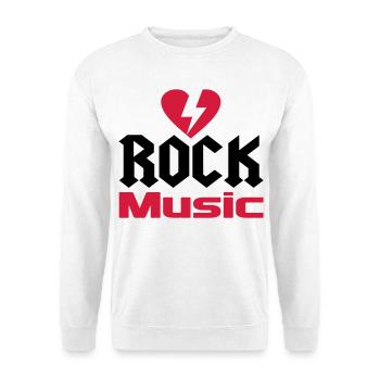 musique - Sweat-shirt Unisexe - blanc - Devant