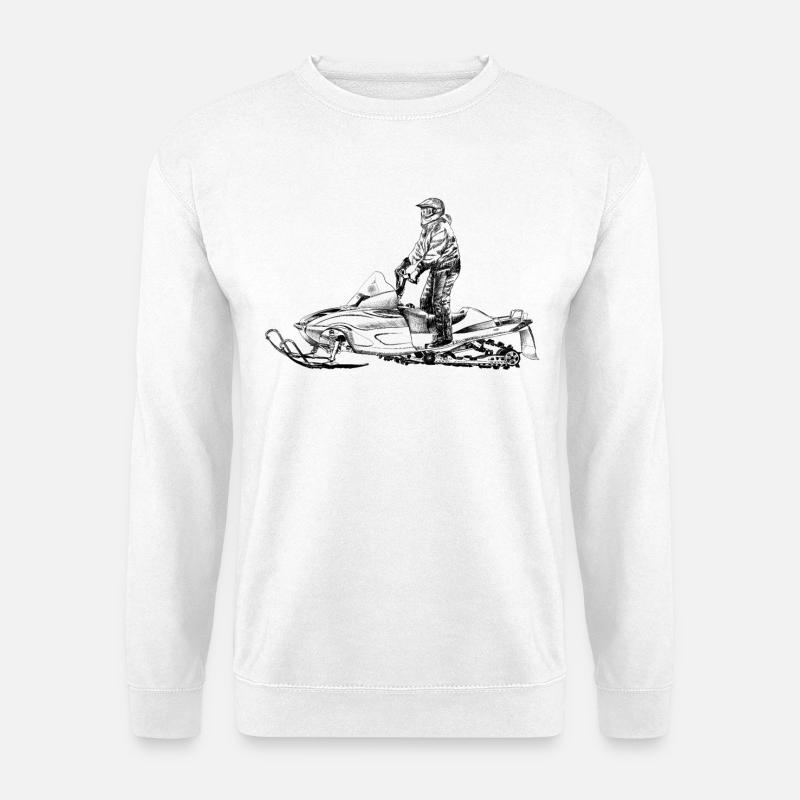 Snowmobile - Unisex Pullover - Weiß