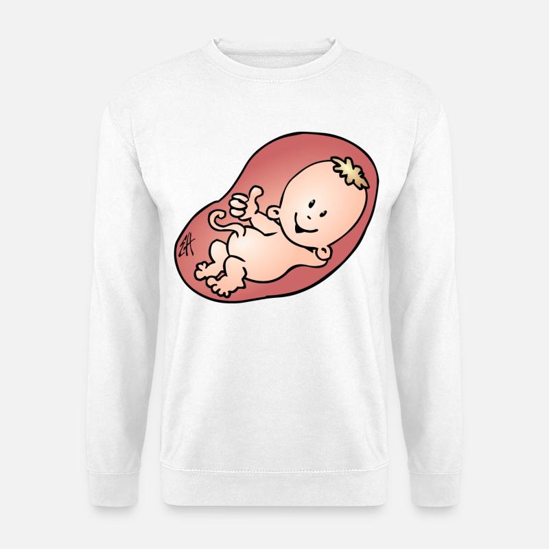 Schwanger - Schwangerschaft - Unisex Pullover - Weiß