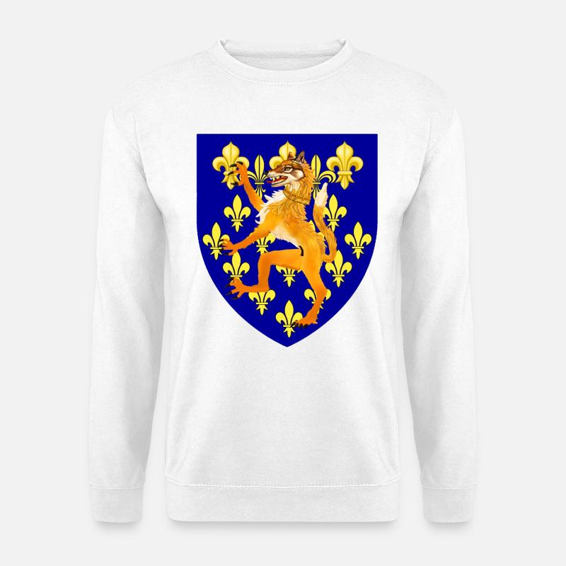 Haldel-Wappen Wolf - Unisex Pullover - Weiß