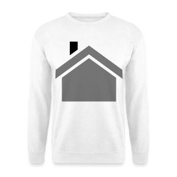 house - Unisex Sweatshirt - white - Front