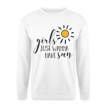 Girl Power Design Inspirierende Sonne - Unisex Pullover - Weiß - Vorne