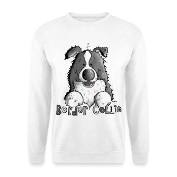 Sweet Border Collie - Dog - Unisex Sweatshirt - white - Front
