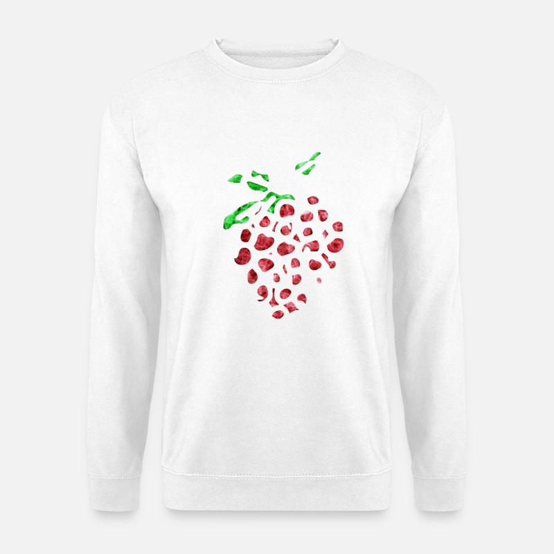 Verrückte Erdbeere - Unisex Pullover - Weiß