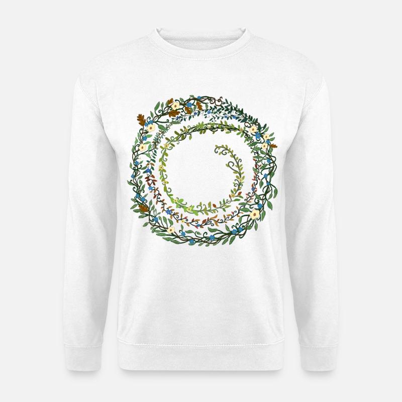 leaves - Unisex Sweatshirt - white