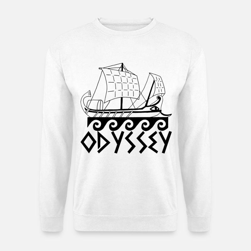 Boot und Odyssee - Unisex Pullover - Weiß