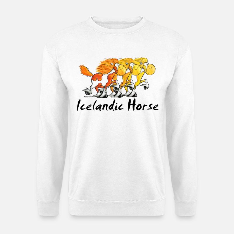 Islandpferde Trio - Isländer - Unisex Pullover - Weiß