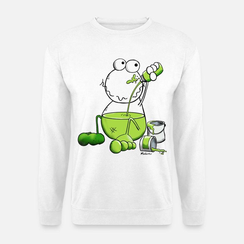 Farbfrosch - Frosch - Unisex Pullover - Weiß