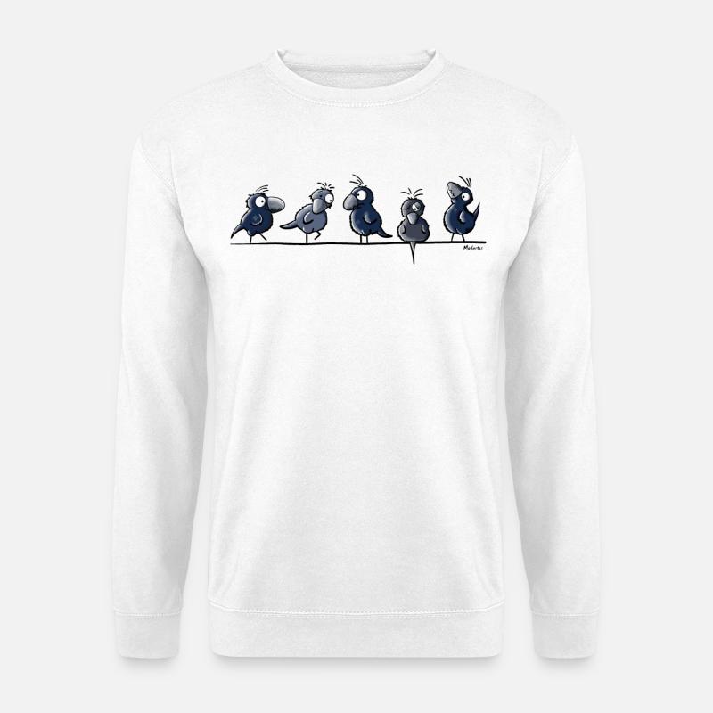 Funny Raben - Unisex Pullover - Weiß