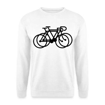 Rennräder - Unisex Pullover - Weiß - Vorne