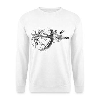 wheel - Unisex Sweatshirt - white - Front