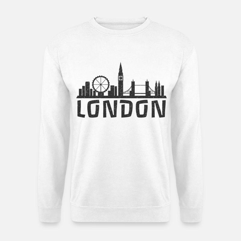 London Skyline - England - Unisex Pullover - Weiß