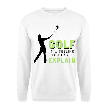 Le golf - Sweat-shirt Unisexe - blanc - Devant