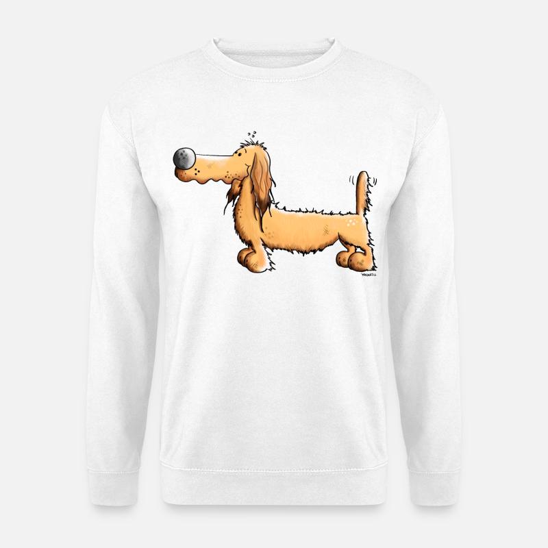 Damiana der Dackel - Unisex Pullover - Weiß