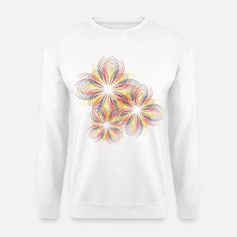 Linie - Unisex Pullover - Weiß