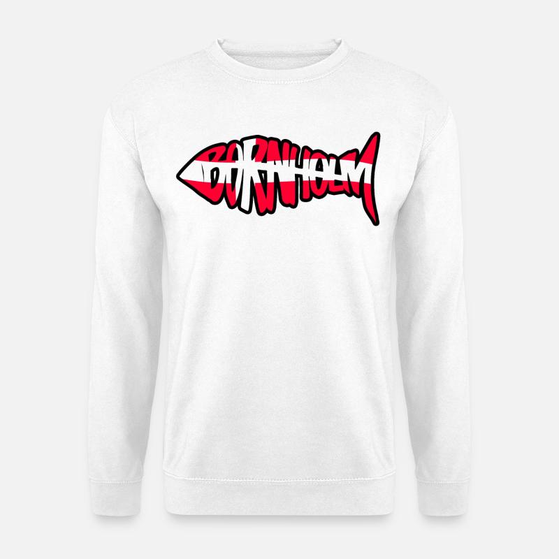 Bornholm Fisch - Unisex Pullover - Weiß