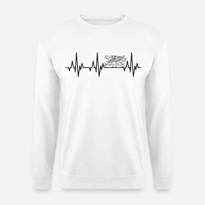 Herzschlag Rostock Greif - Unisex Pullover - Weiß