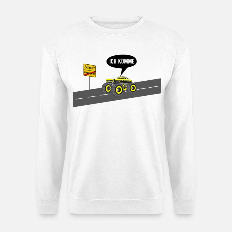 Schule ich komme - Unisex Pullover - Weiß
