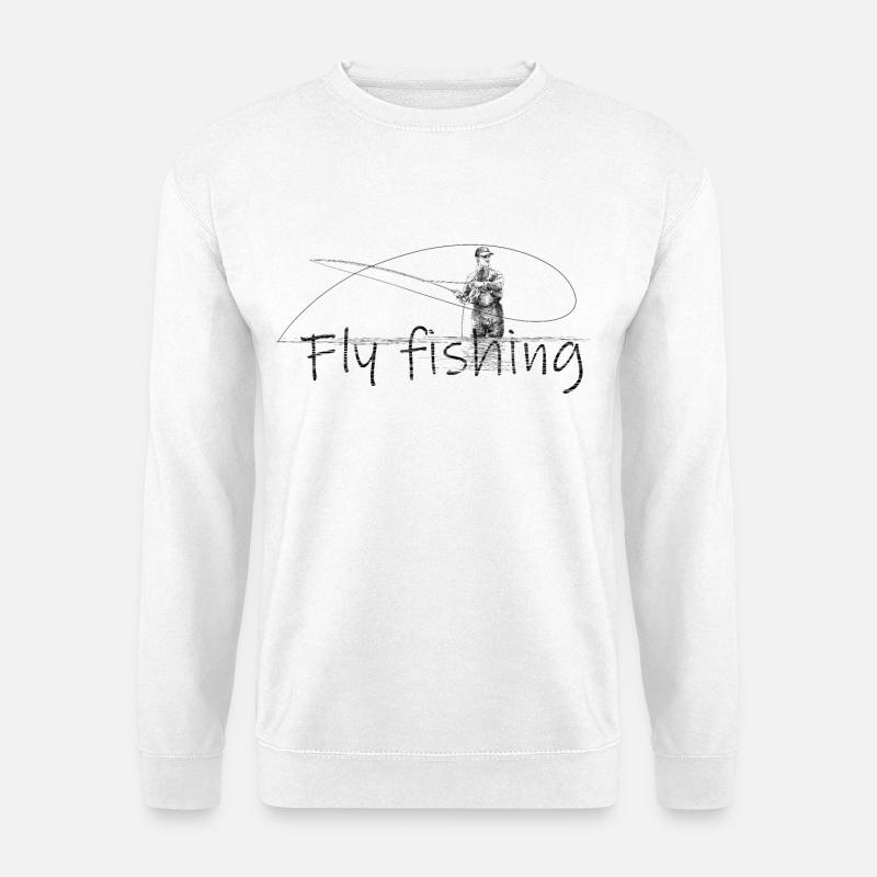 Fly fishing - Unisex Pullover - Weiß