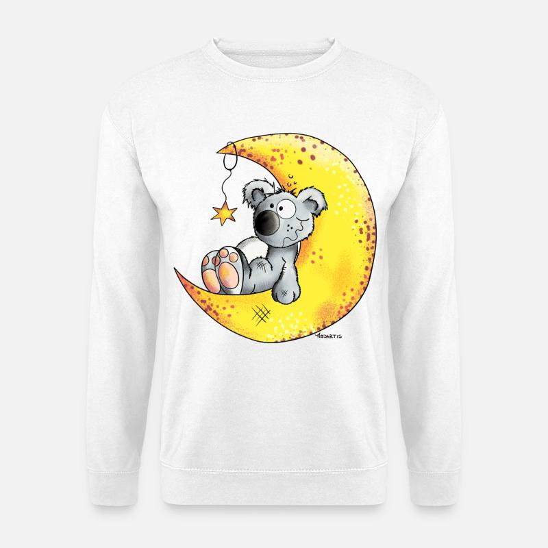 Koala In The Moon - Unisex Sweatshirt - white