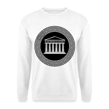 Antiker Tempel - Unisex Pullover - Weiß - Vorne