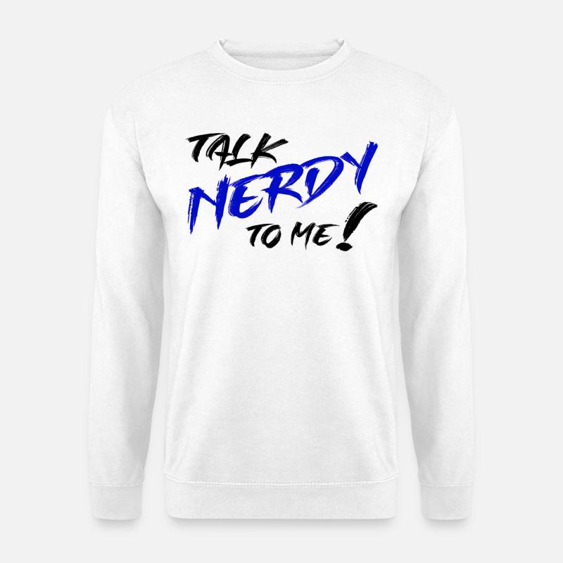 Nerd Graffiti Blue - Unisex Sweatshirt - white