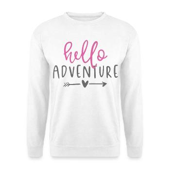 Abenteuer-Design - Unisex Pullover - Weiß - Vorne