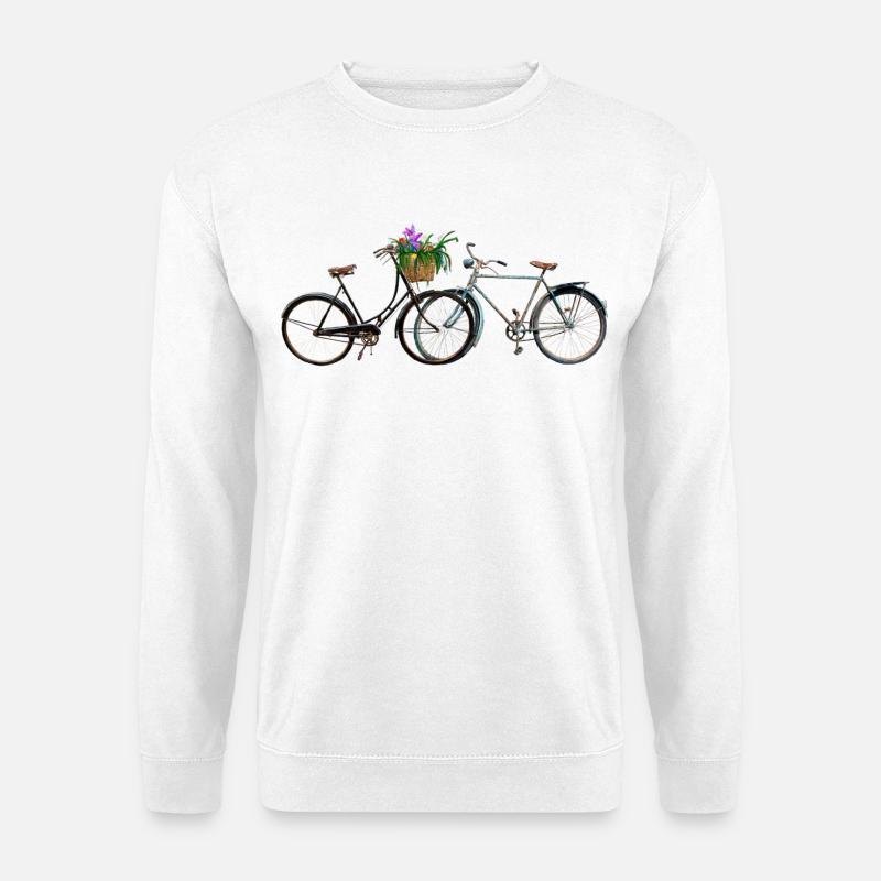 Fahrräder - Unisex Pullover - Weiß