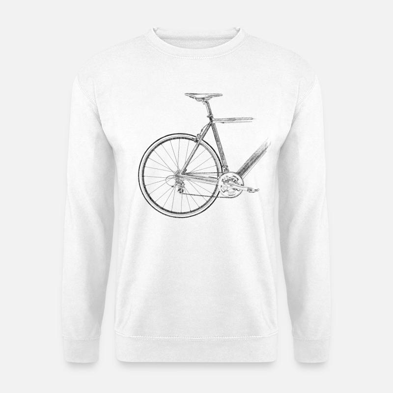 Rennrad - Unisex Pullover - Weiß