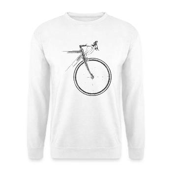 racing bike - Unisex Sweatshirt - white - Front