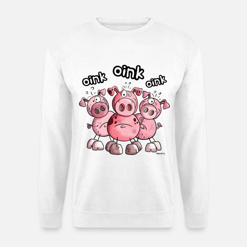 Das Schweine Team - Unisex Pullover - Weiß