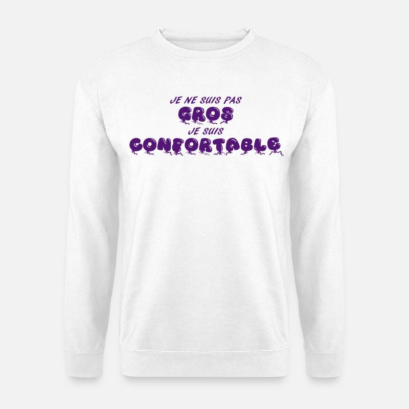 Confortable - Sweat-shirt Unisexe - blanc