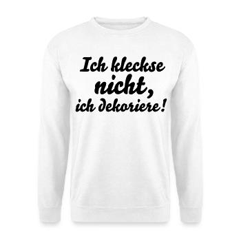 baby humor spruch - Unisex Pullover - Weiß - Vorne