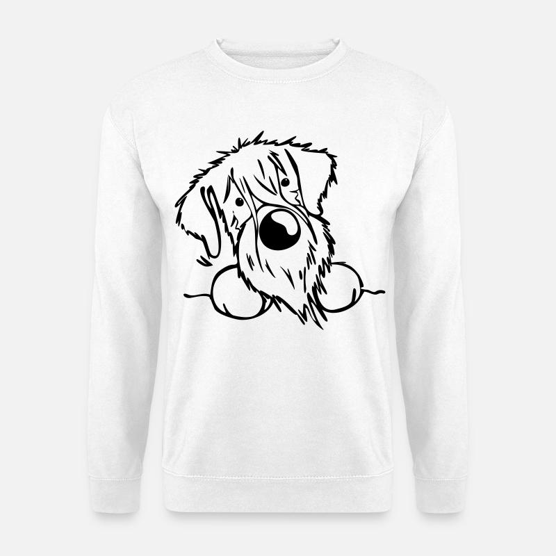 Neugieriger Schnauzer - Unisex Pullover - Weiß
