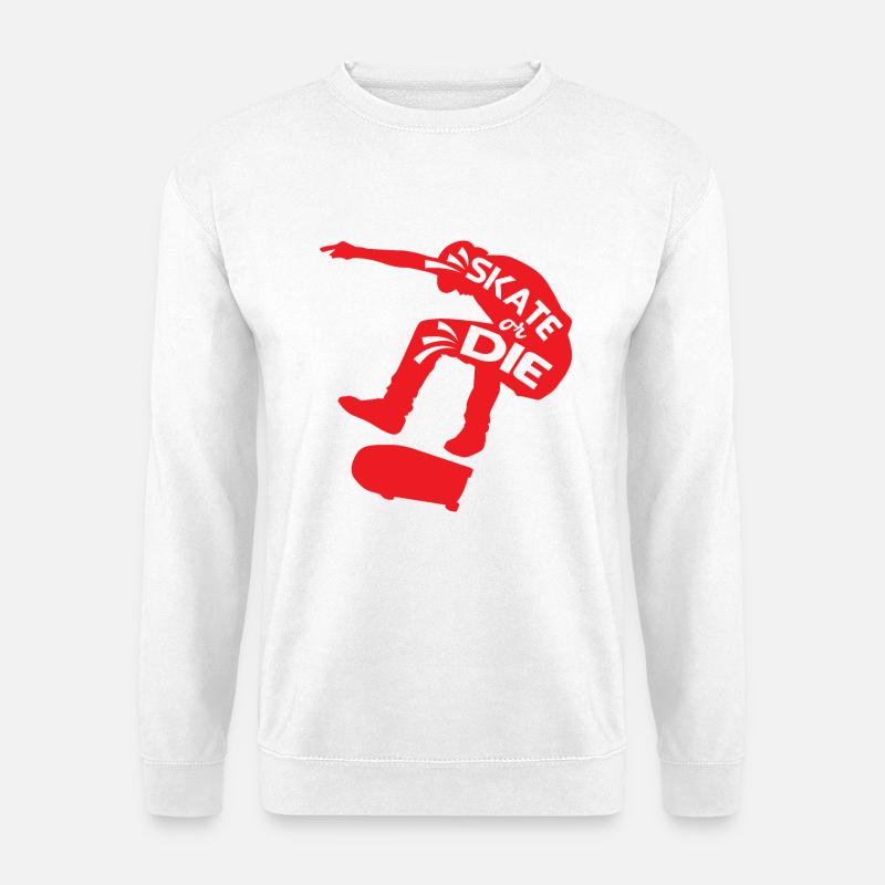 Skate Or Die - Unisex Pullover - Weiß