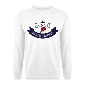 Cadeau drôle pour les joueurs de tennis de table - Sweat-shirt Unisexe - blanc - Devant