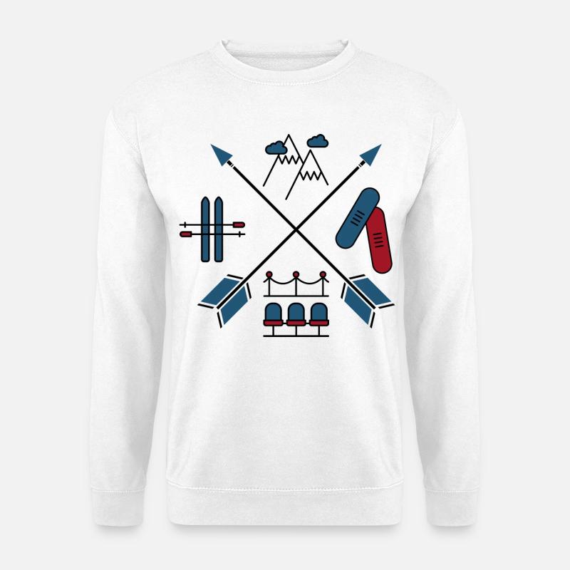 Wintersport - Unisex Pullover - Weiß